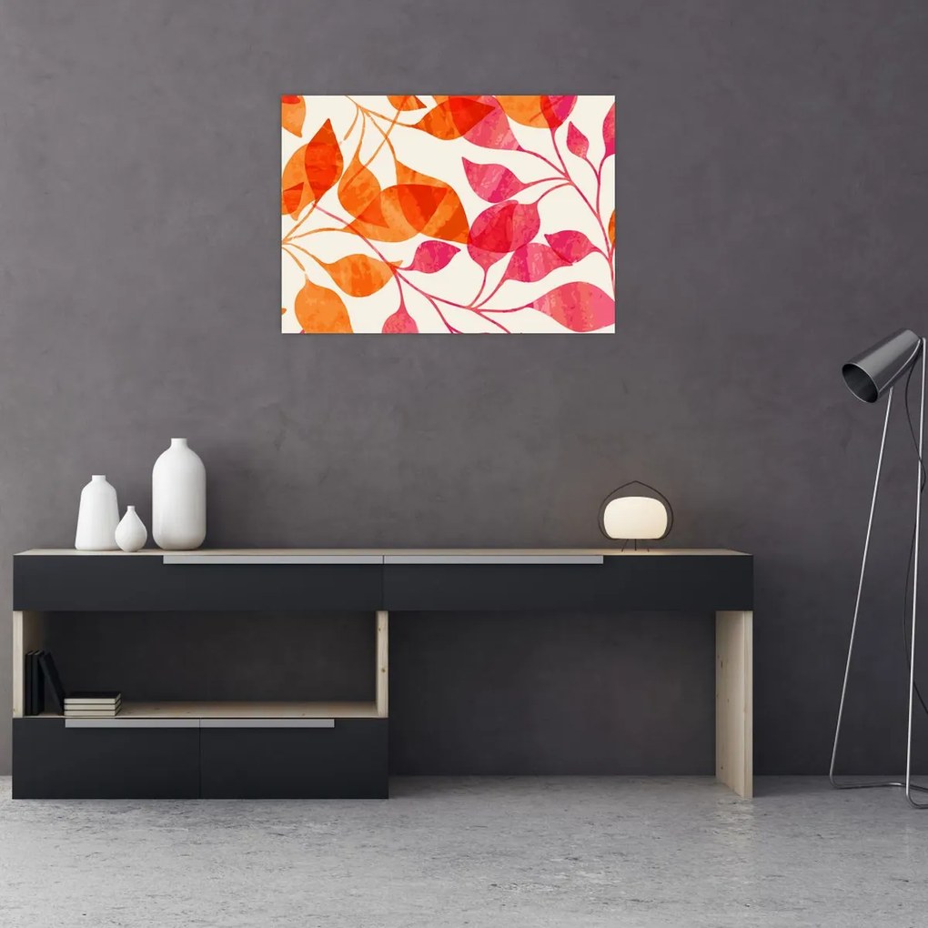 Obraz - Liście pomarańczy (70x50 cm)