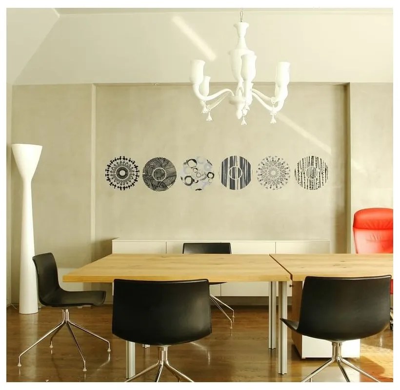 Naklejka Ambiance Grey And Black Circles