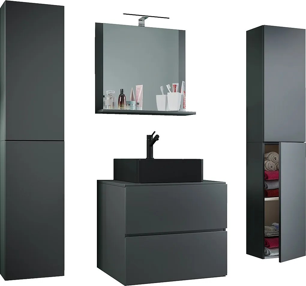 5-częściowa umywalka łazienkowa 60 cmLendas XL