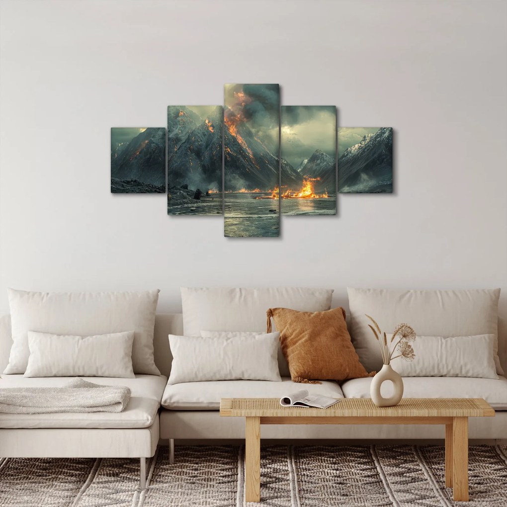 Obraz - Erupcja wulkanu (125x70 cm)