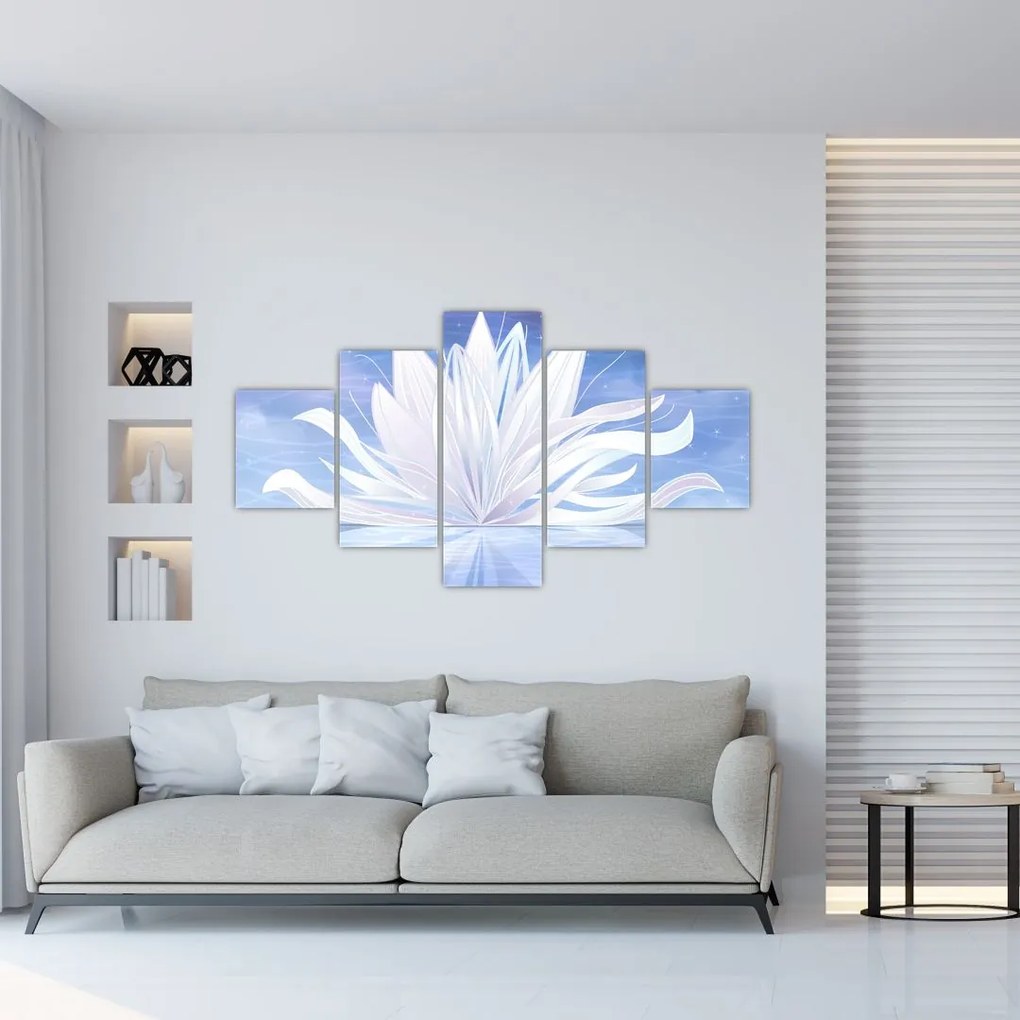 Obraz - Kwiat lotosu (125x70 cm)