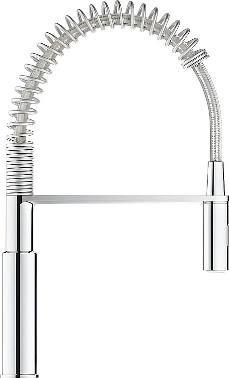 Bateria kuchenna GROHE Get z profesjonalną wyciąganą ręczną prysznicem