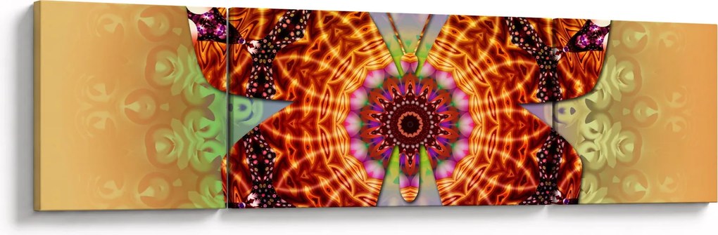 Obraz - Etno motyl (170x50 cm)