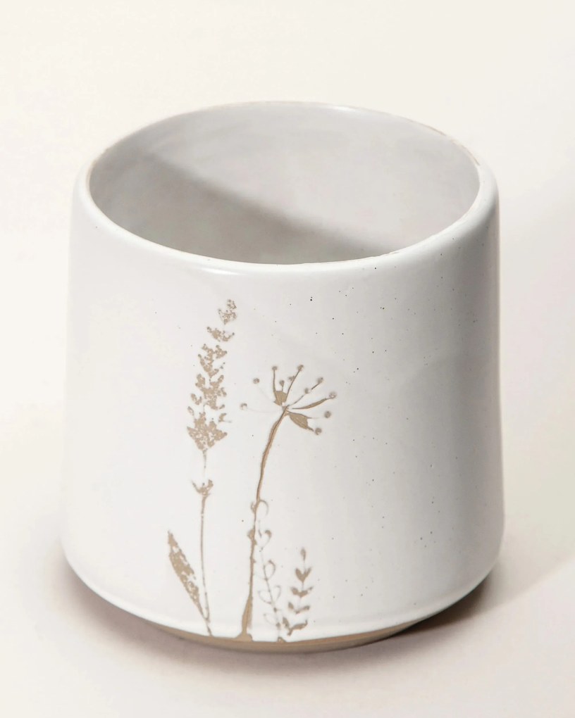 Osłonka na doniczkę Botanic White I 12x12x12 cm
