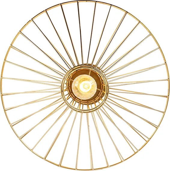 Designerska lampa sufitowa złota - Zahra