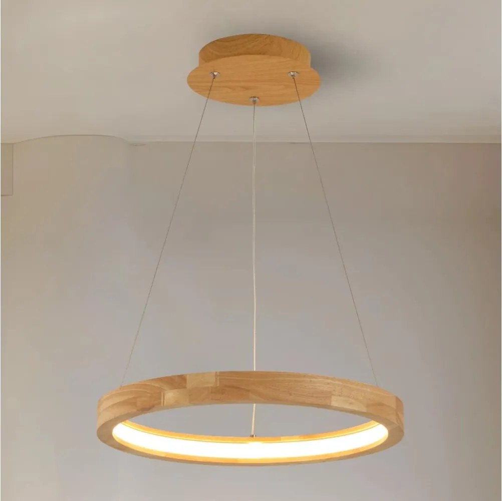 Brilagi - LED żyrandol na linku UMEA WOOD LED/30W/230V śr. 40 cm drewno