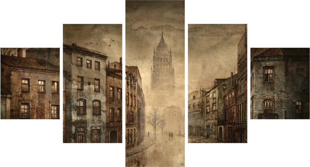 Obraz - Malowanie miasta (125x70 cm)