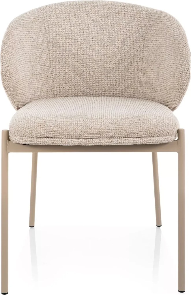 Krzesło do jadalni KIOTO, kaszmir/jasny beżowy