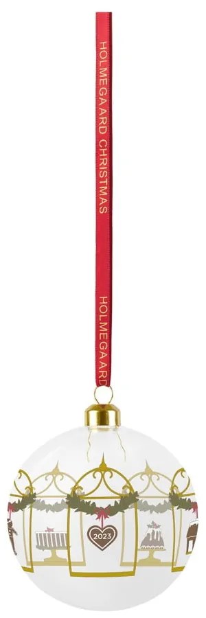 Szklana ręcznie dmuchana bombka ø 8 cm Annual Christmas Bauble – Holmegaard