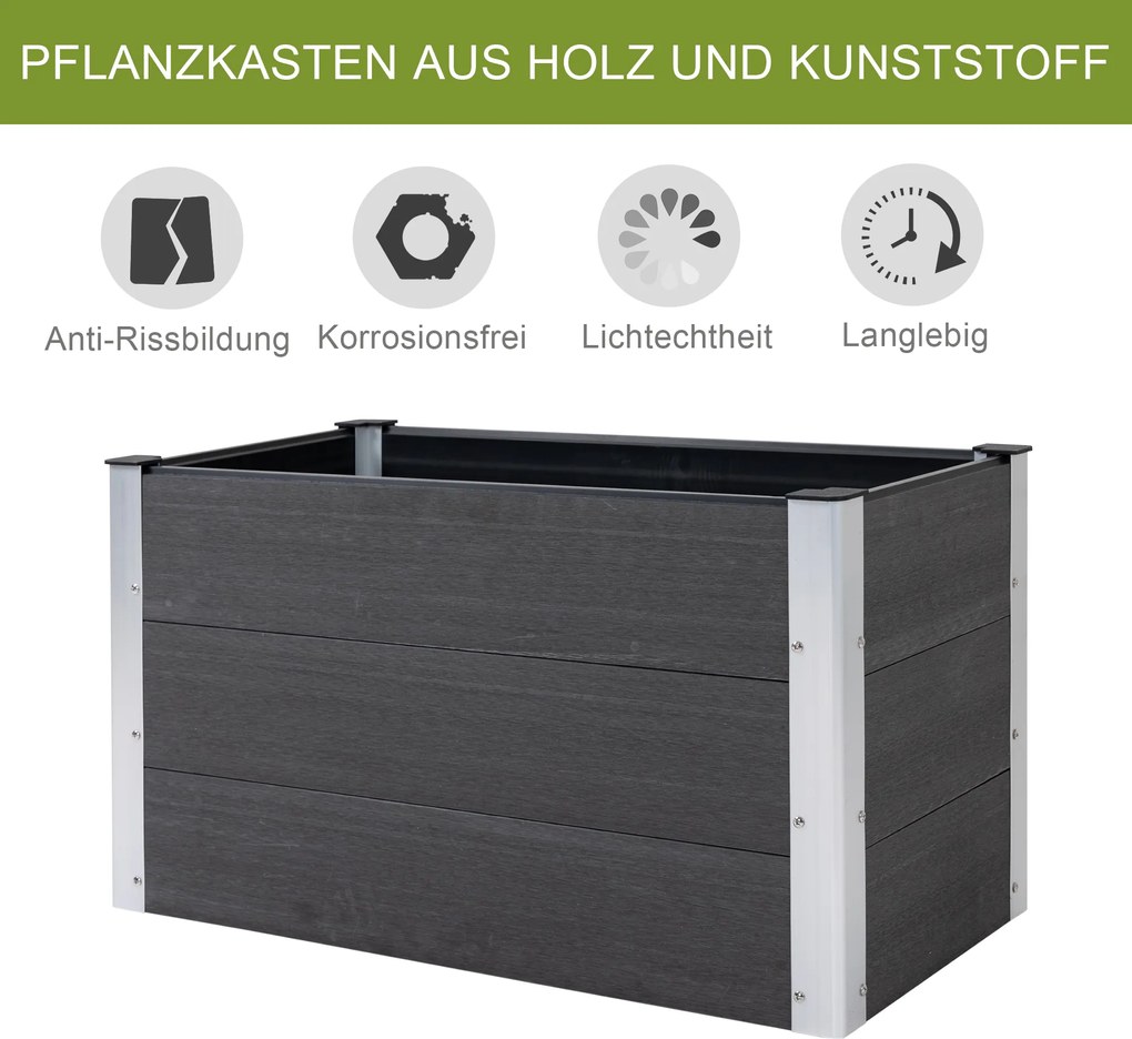 Outsunny skrzynia na rośliny donica