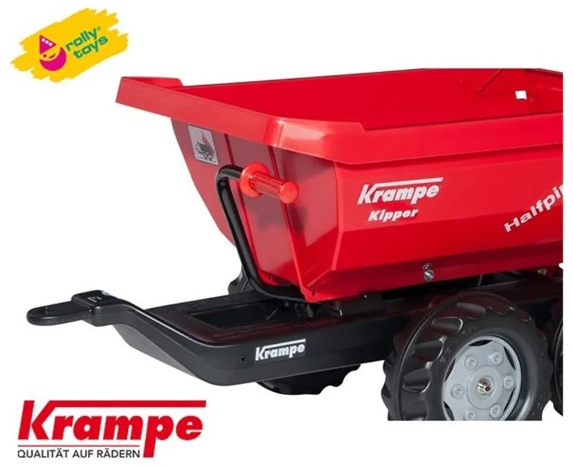 Rolly toys rollytrailer przyczepa wywrotka halfpipe krampe