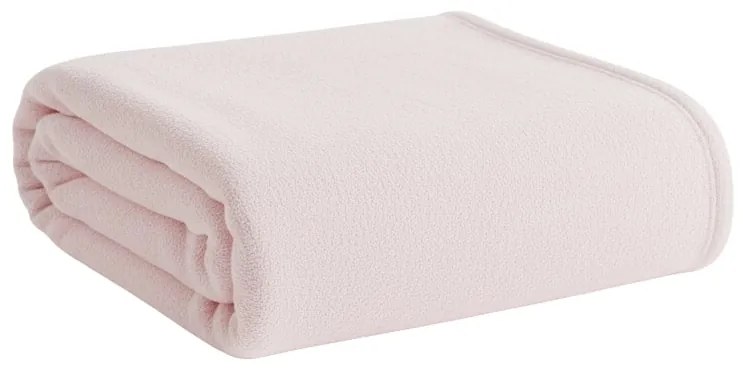 Mikropluszowy koc SOFT, jasnoróżowy Rozmiar: 200 x 220 cm