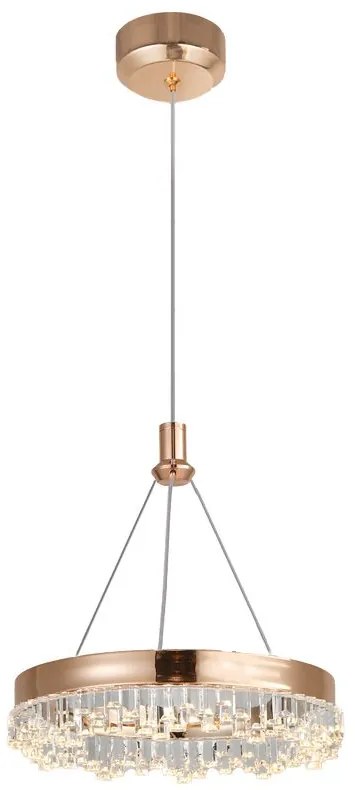 LAMPA WISZĄCA LED LHJ097-CP JASNE RÓŻOWE ZŁOTO
