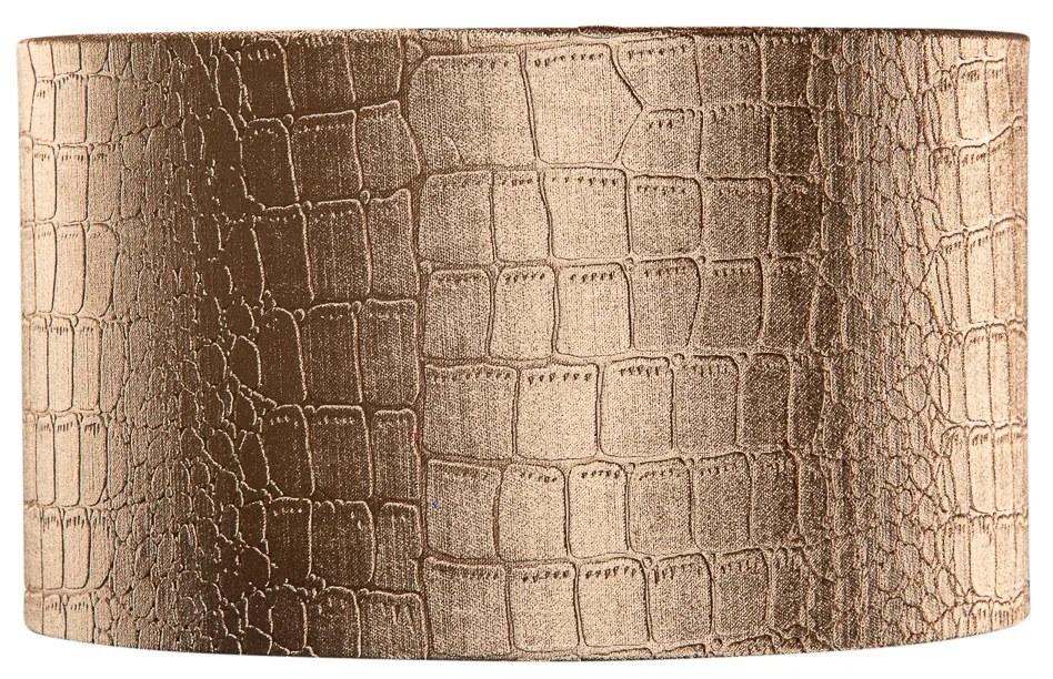 Abażur welurowy w designie krokodyla ze złotym wnętrzem 35/35/20