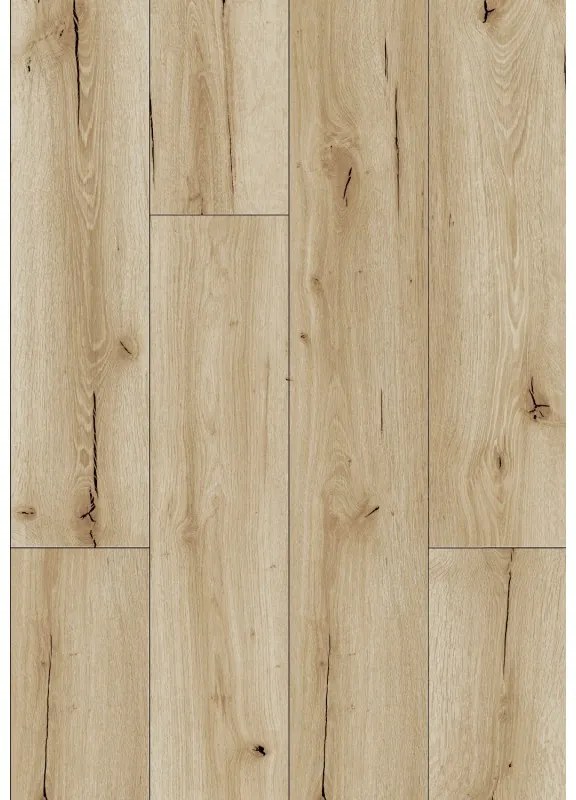 Mexen Sun Valley próbka paneli winylowych 1240 x 182 mm SPC 6,5 mm, podkład IXPE 1,5 mm, 4 V-Fuga, Dąb - F1006-S