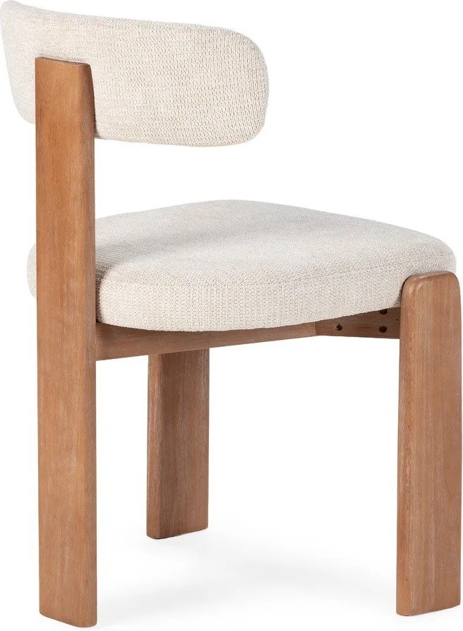 Kremowe tapicerowane krzesła zestaw 2 szt. Nadia – MOME