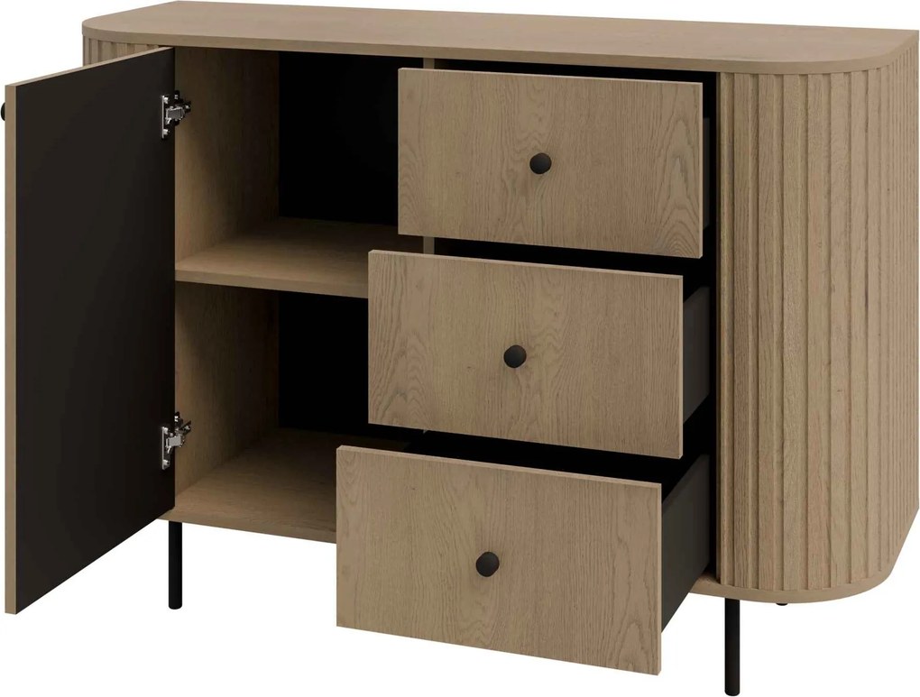 Komoda BOLLA 123 cm do Salonu Sypialni Dąb