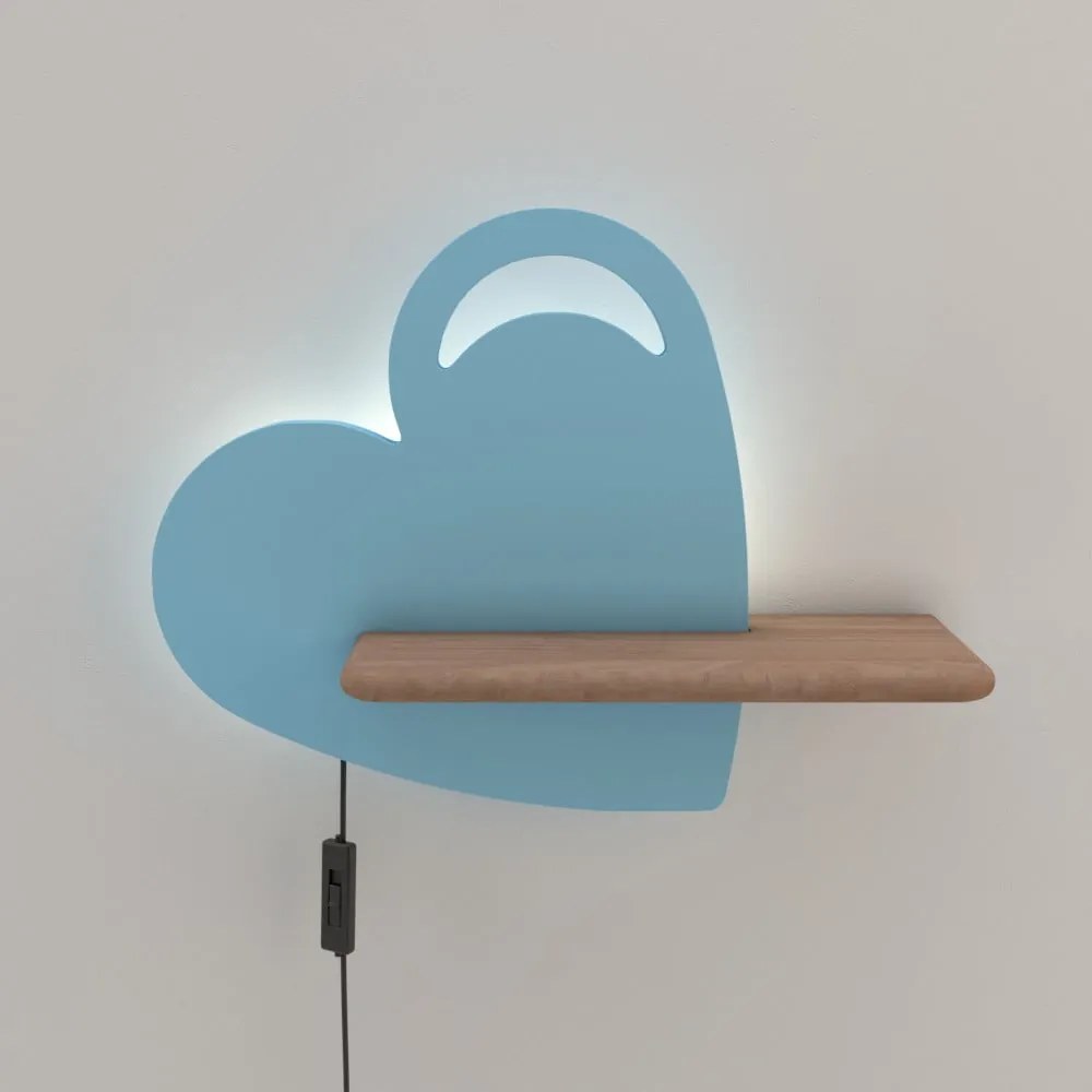 Niebieska lampa dziecięca Heart – Candellux Lighting