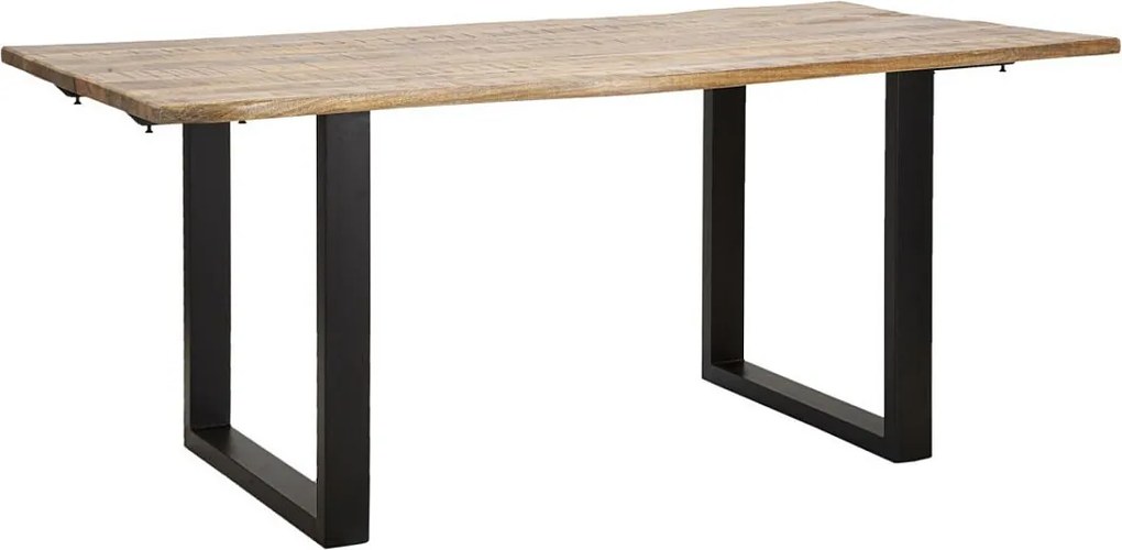 Stół jadalny Edge All. Wymiary: 180X90X77 cm - całkowita długość: 280 cm (drewno mango)