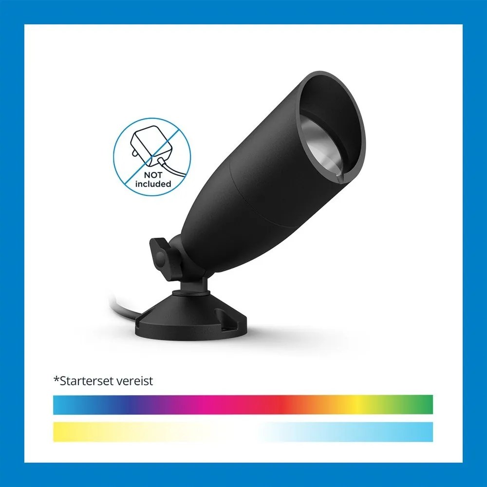 Inteligentna lampa zewnętrzna LED 5 W Ground Spot Extension – WiZ