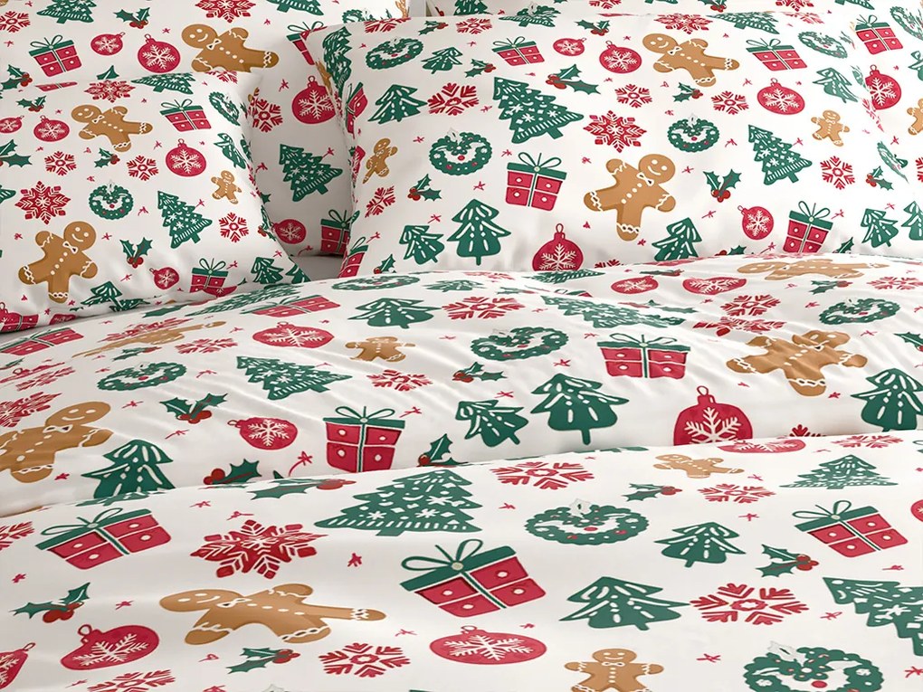 PrzytulneMieszkanie.pl PrzytulneMieszkanie.pl Bawełniana pościel MERRY MOOD biała Rozmiar pościeli: 70 x 90 cm | 140 x 200 cm