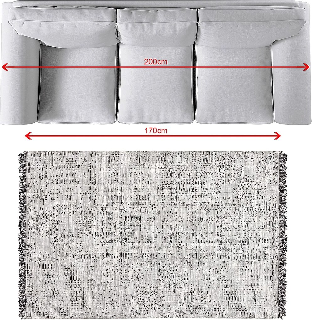 Dywan Tweed grey 120x170cm