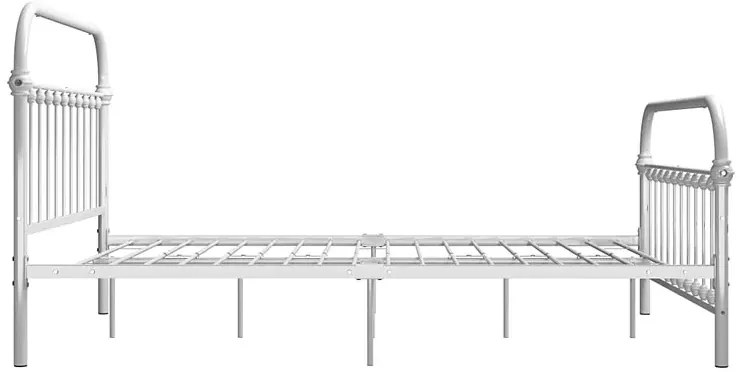 Białe minimalistyczne łóżko metalowe 120 x 200 cm T9-Z18