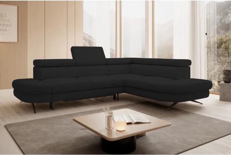 Narożnik OTIS L Prawostronny Regulowane Zagłówki wolnostojący tkanina AURORA 20 WERSAL