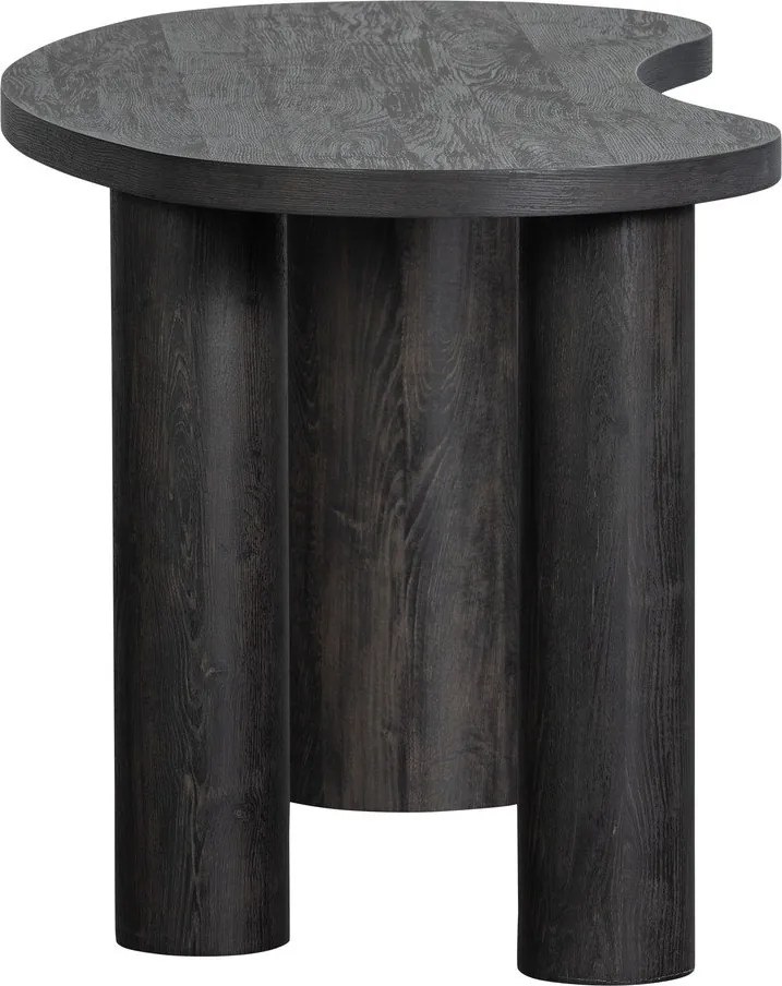 Ciemnobrązowa konsola w dekorze sosny 70x150 cm Maan – WOOOD