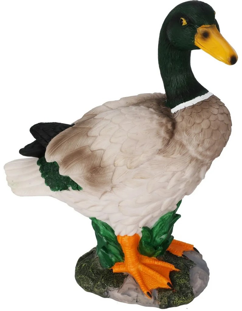 Dekoracja ogrodowa Kaczka, 21 x 11,5 x 26,5 cm,polyresin