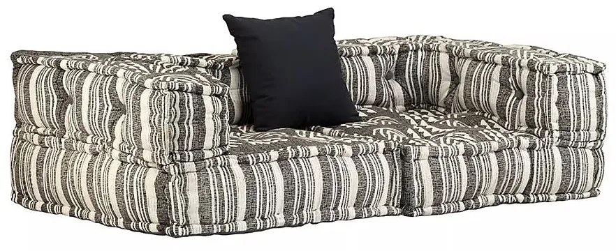 Dwuosobowa sofa modułowa w paski - Demri D1