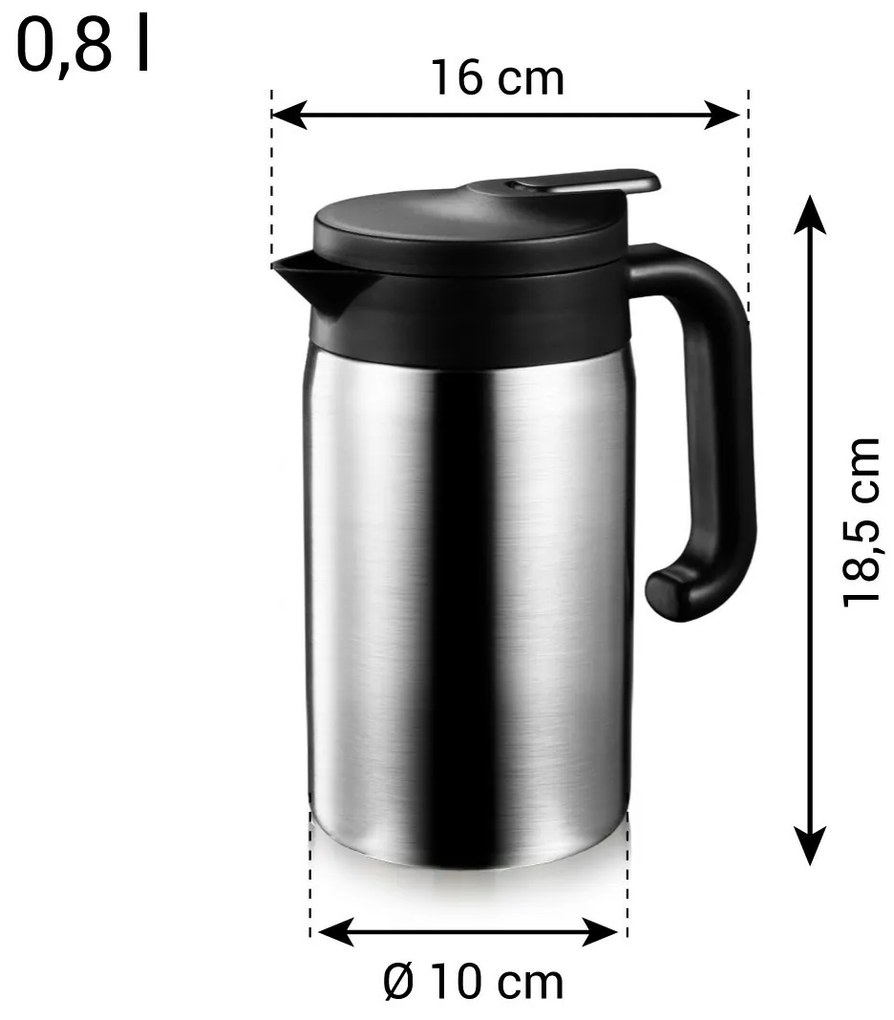 Tescoma Termos z zamknięciem dozującym CONSTANT 0,8 l, stal nierdzewna, 0,8 l