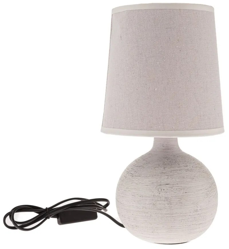 Ceramiczna lampa stołowa Luna, 29 cm, beżowa