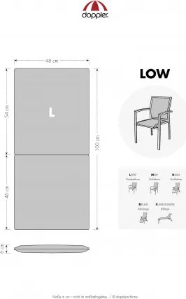 LIFE 6957 niski - poduszka na krzesło i fotel