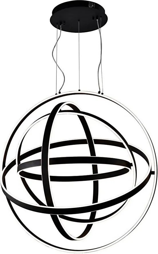 Žyrandol LED na lince COPERNICUS LED/260W/230V czarny