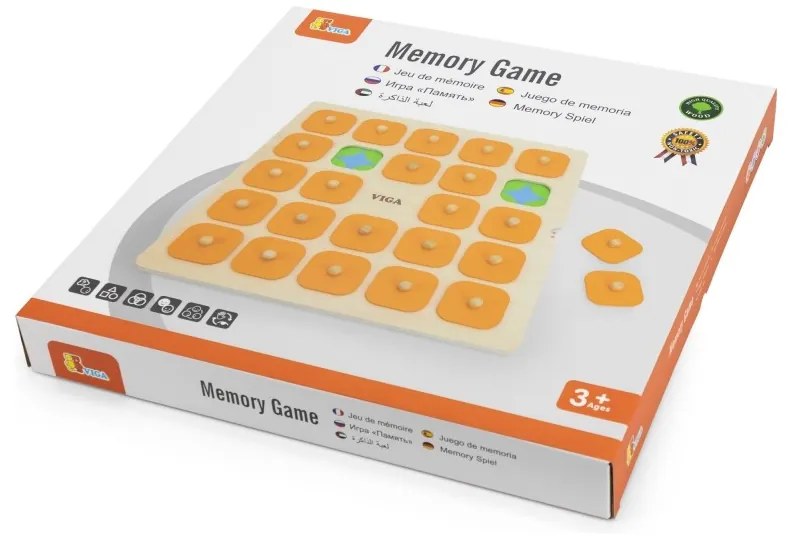 Viga gra pamięciowa memory zgadnij obrazki 10 kart montessori duża