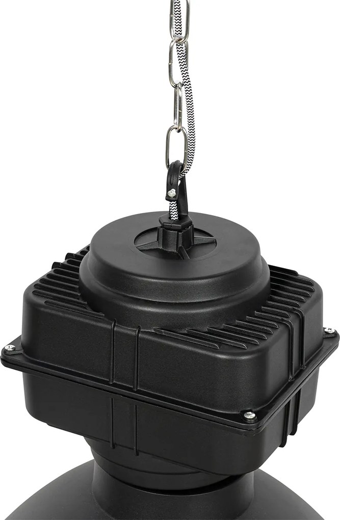 Industrialna lampa wisząca czarna 53,5 cm - Sicko