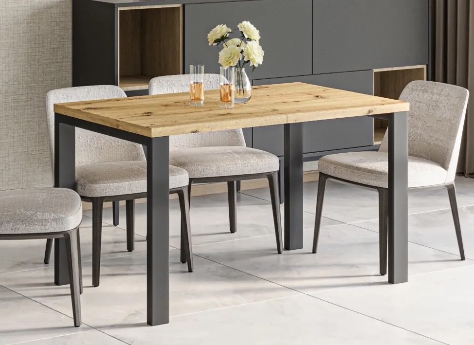 Industrialny stół do jadalni Garant dąb artisan