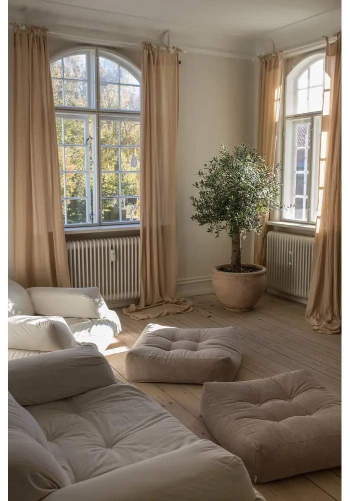 Sofa rozkładana z brązowym obiciem Karup Design Hippo Mocca