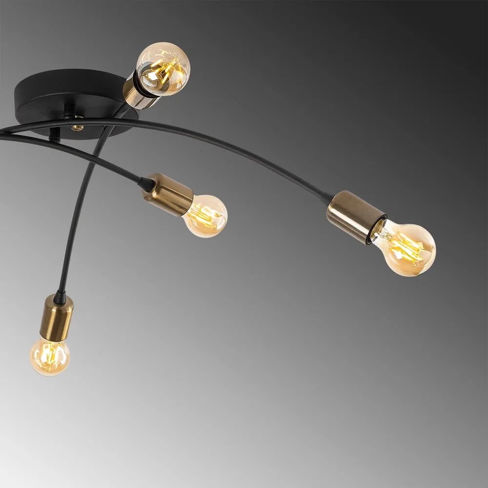 Czarna lampa sufitowa 67x67 cm Banana – Opviq lights
