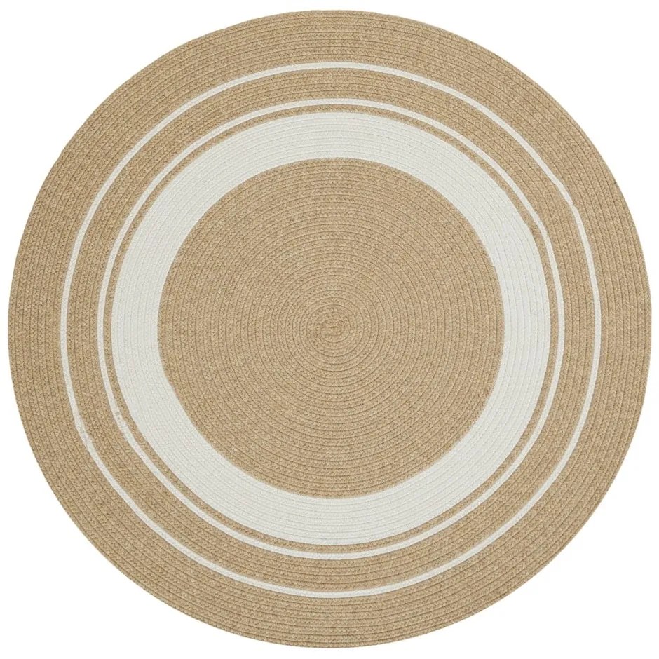 Okrągły dywan odpowiedni na zewnątrz w kolorze naturalnym ø 150 cm – NORTHRUGS