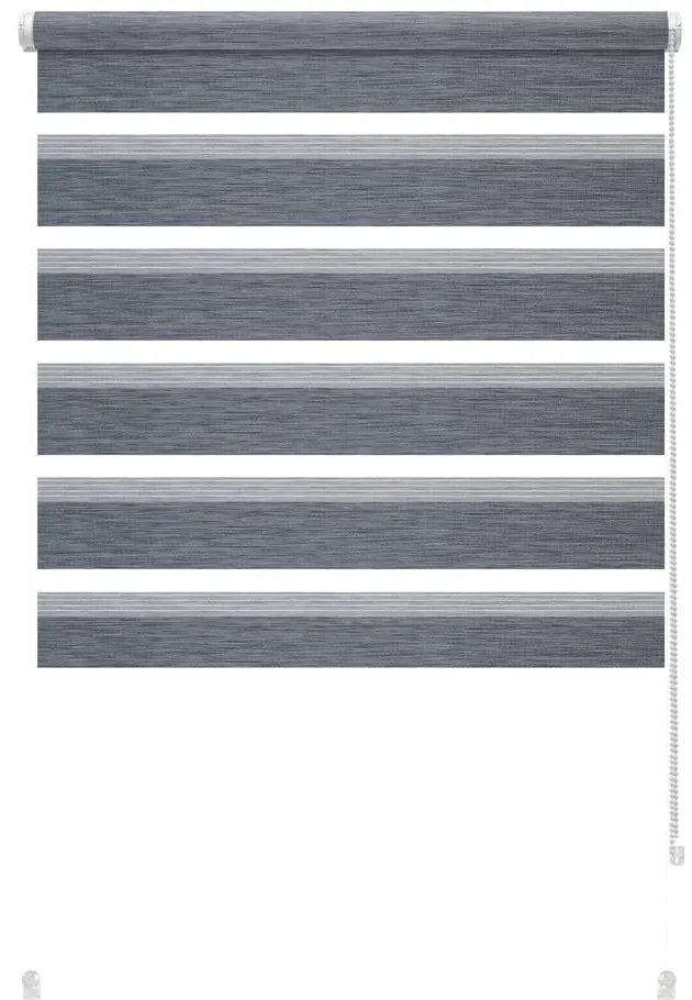 Antracytowa roleta dzień i noc 97x150 cm Zebra Silvalin – Gardinia
