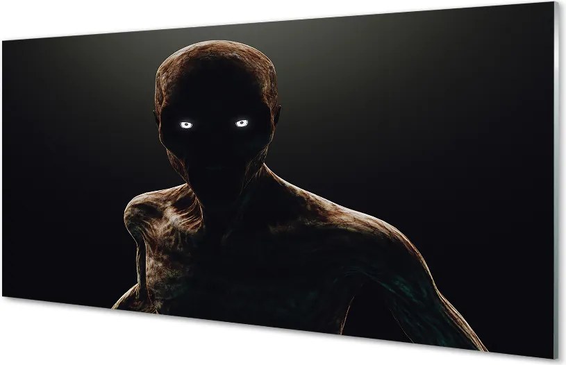 Szklany Panel Przerażająca Postać bez Włosów