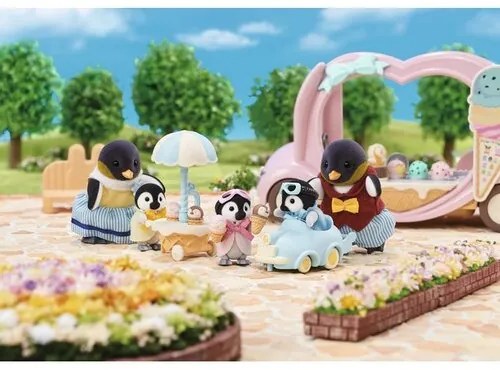 Sylvanian Families Baby Penguins bliźniaki zsamochodem