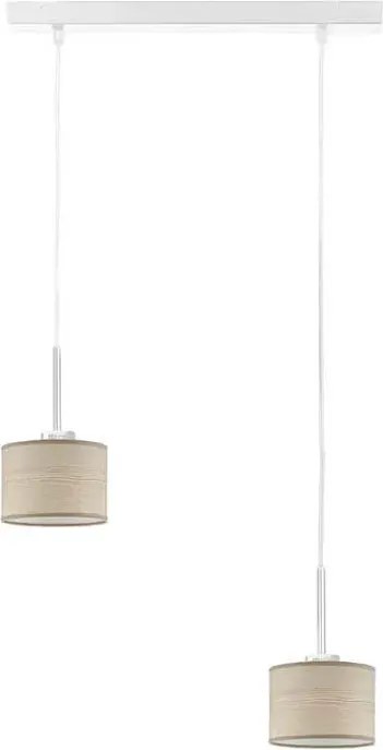 Lampa wisząca fornirowana na białym stelażu - Z7-T79