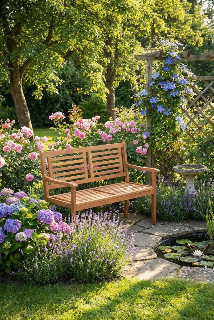 Drewniana ławka ogrodowa T3-R00