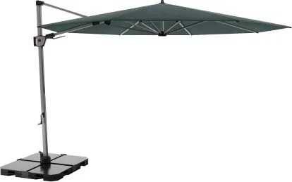HYPERION 340 PRESTIGE – luksusowy huśtawkowy parasol ogrodowy z bocznym drążkiem : Kolor parasola - Aloes