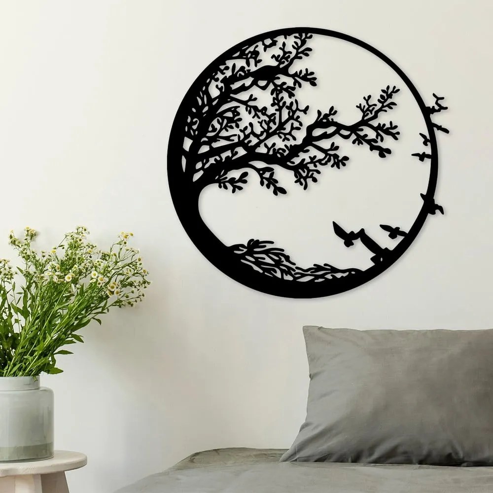 Metalowa dekoracja ścienna 68x66 cm Tree – Wallity