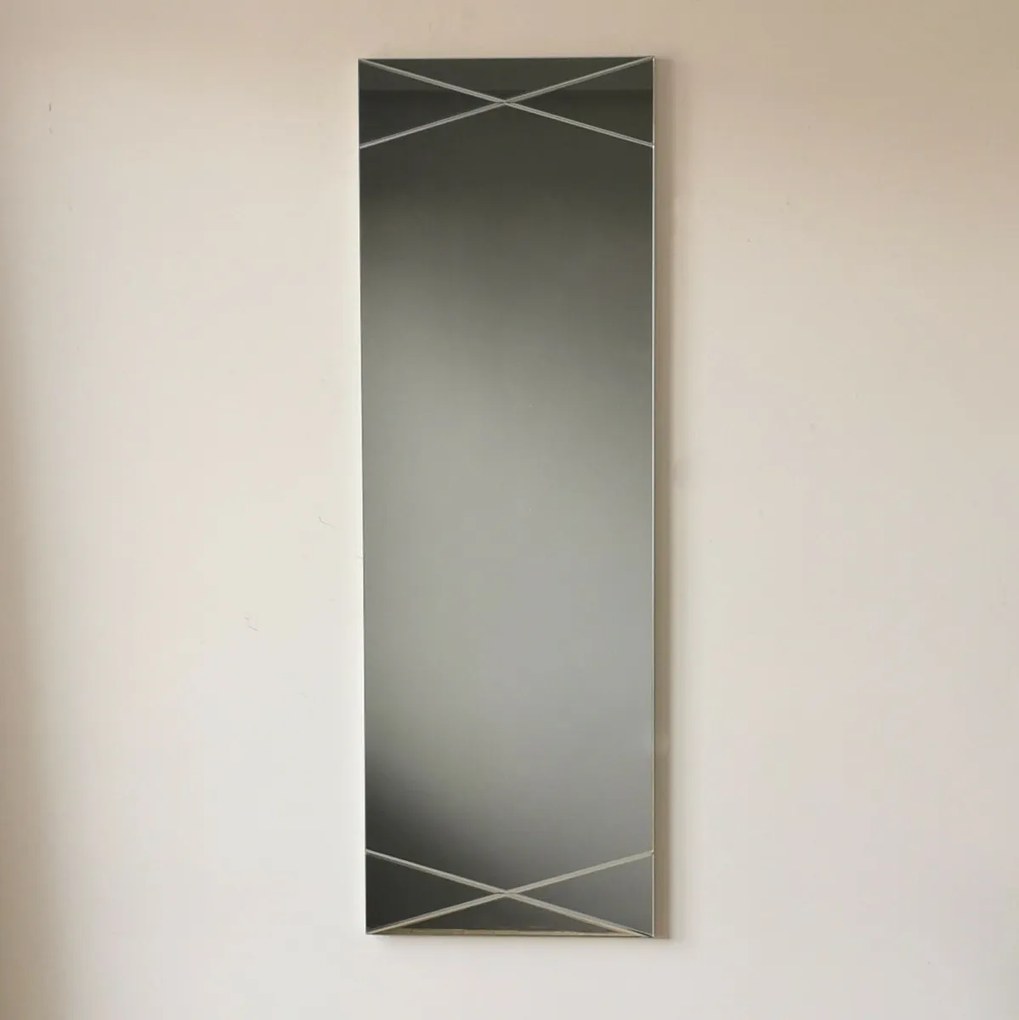 Lustro Silver 35 x 105 cm