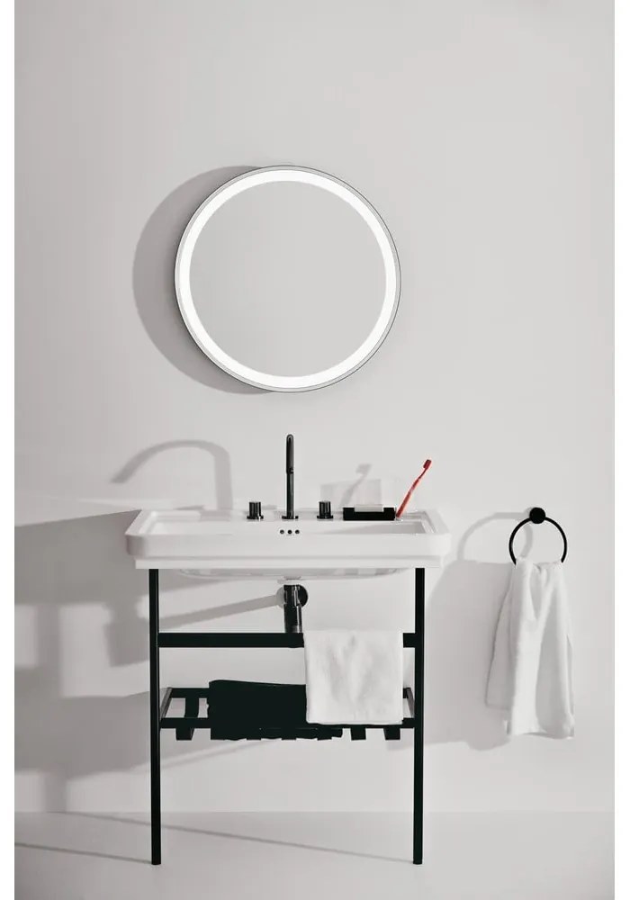 Czarny metalowy stelaż pod umywalkę 76x82 cm Conca – Ideal Standard